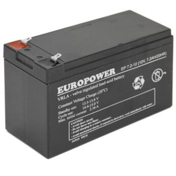 Akumulator EUROPOWER EP 7,2 Ah/12V