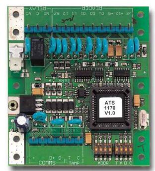 Interfejs czytnika Wieganda (kontroler dla 1 drzwi) - PCB ; ATS1170