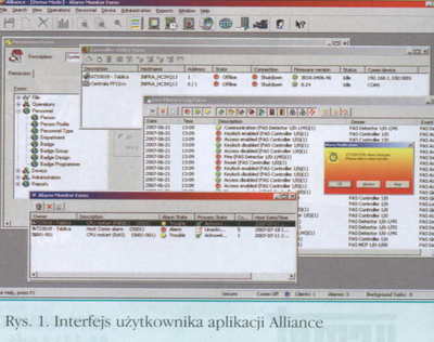 Interfejs użytkownika aplikacji ALLIANCE